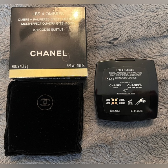 BNIB Chanel Les 4 Ombres Eyeshadow #278 Codes Subtils - Picture 12 of 12